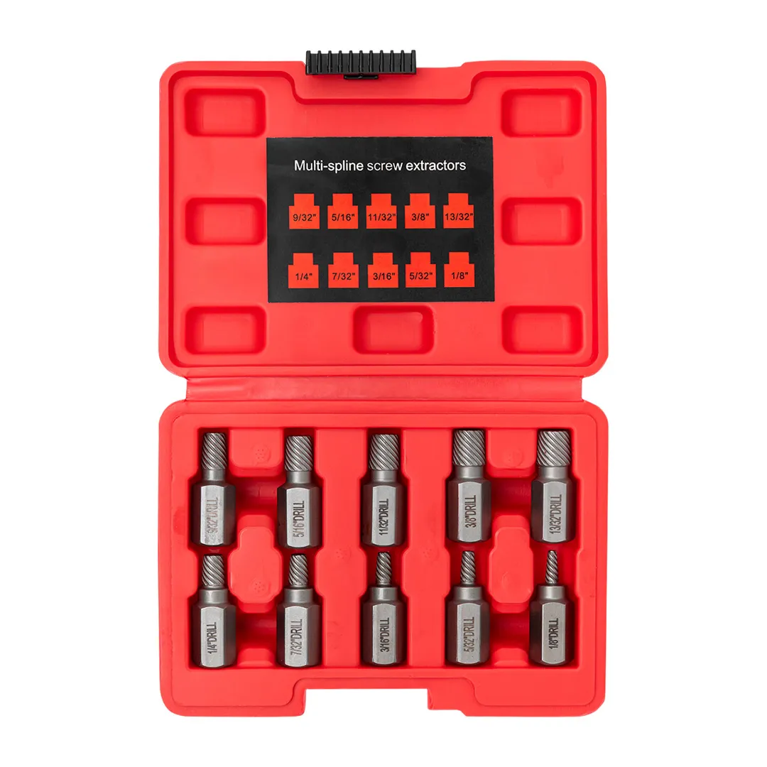 Набор головкок-экстракторов для извлечения поврежденных болтов/гаек 10 пр ILOforce IF-909U1