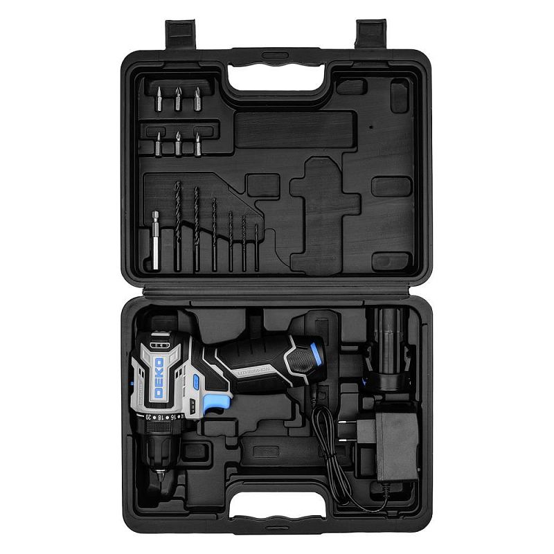 Дрель-шуруповерт аккумуляторная Sharker 12V PRO DEKO 084-1036