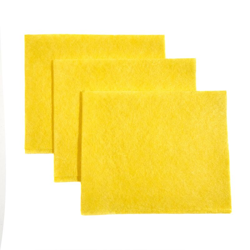 Салфетка из вискозы Zaubex, 30x38 см, вискоза, 3 шт, желтый