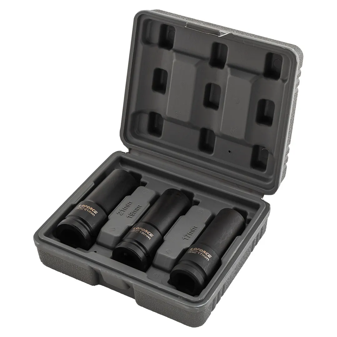 Набор ударных головок 17, 19, 21 мм 1/2'' 6-гр 3 пр ILOforce IF-4032TH