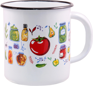 Кружка эмал Marinades 1,0л ТМ Appetite Стальэмаль 1с3с_МР