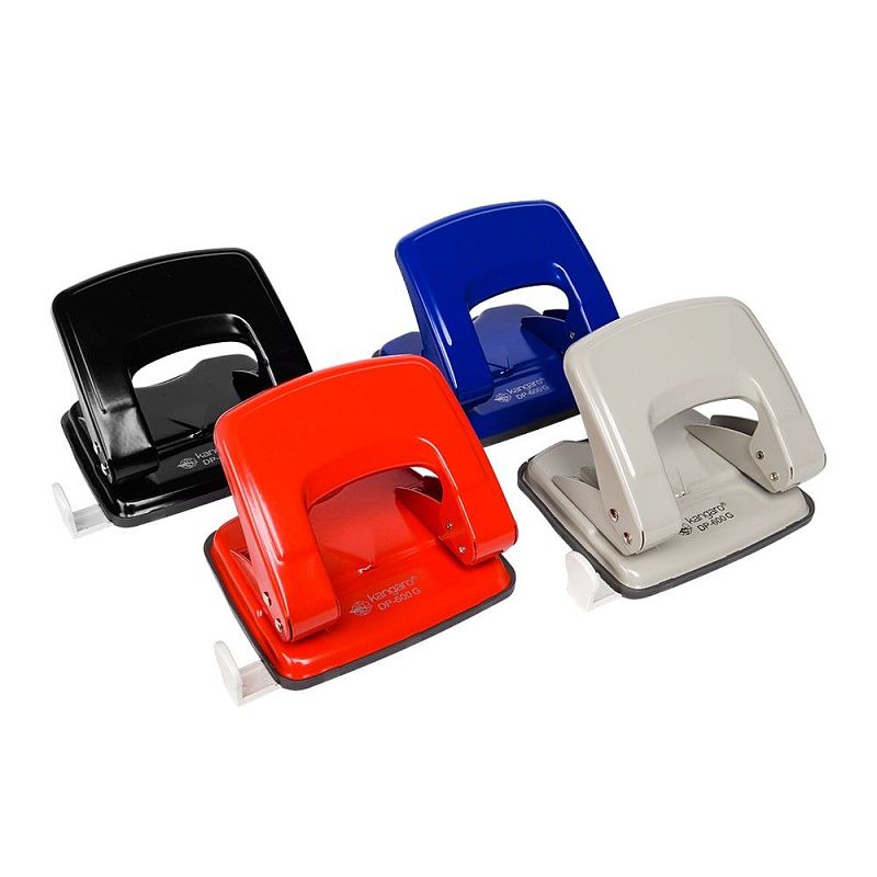 Дырокол Kangaro "DP-600G", 22 листа, темно-синий