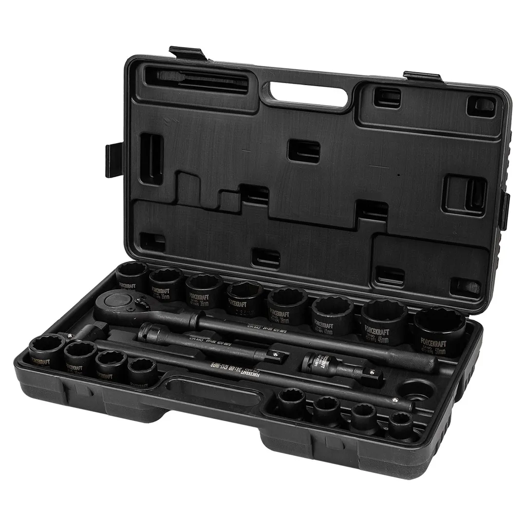 Набор головок ударных 21 пр. 3/4'' 12-гр 17-50 мм ForceKraft FK-6213-9MPB