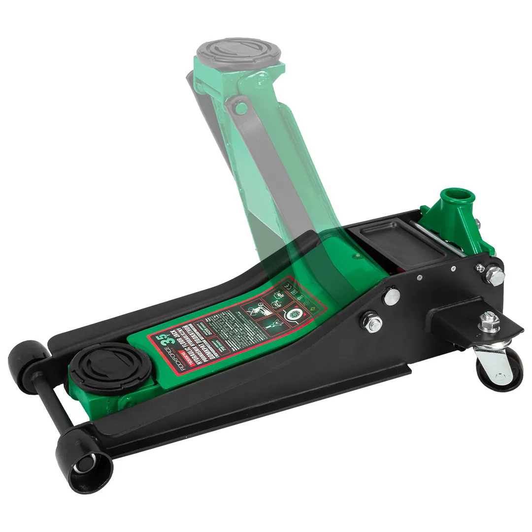 Домкрат подкатной гидравлический двухпоршневой 3.5 т, 75-505 мм RockForce RF-T830021Q