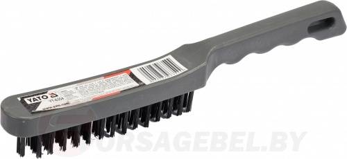 Щетка ручная стальная 4 рядка Yato YT-6354