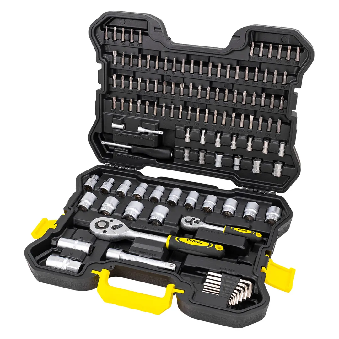 Набор инструментов 115 пр 1/4''&1/2'' 6-гр WMC TOOLS WMC-41151-5