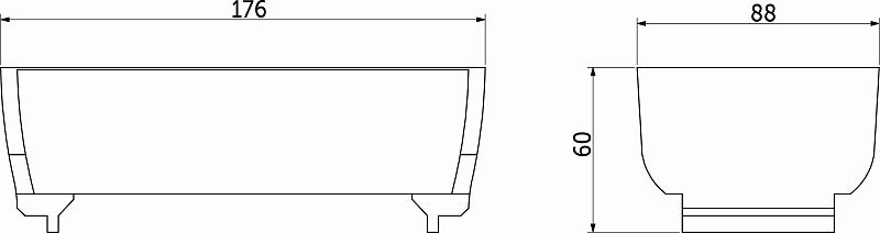 Лоток L-88 для металлический Organizer нержавеющая сталь, 88*88*60, AKS 64604