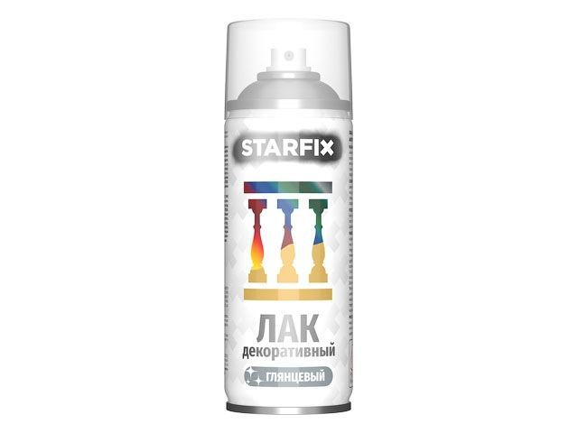 Лак декоративный акриловый прозрачный 520 мл Starfix SM-29631-1