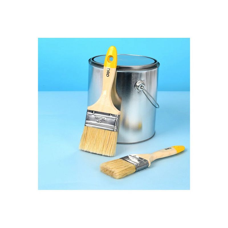 Кисть малярная плоская Deli YS EDL509123, 3-75 мм, деревянная рукоятка, искусственная щетина