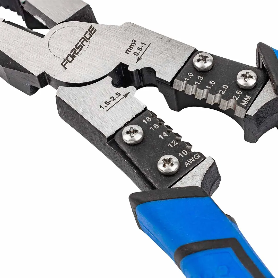 Плоскогубцы комбинированные для снятия изоляции 215 мм Forsage F-611M215