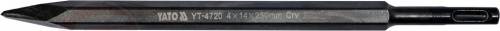 Зубило-пика SDS+ 4х14х250 мм. CrV Yato YT-4720