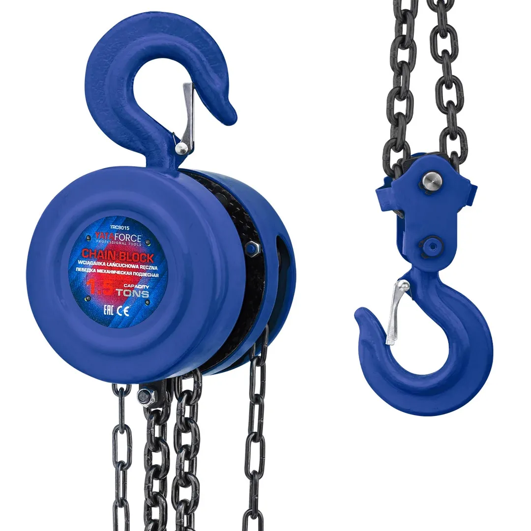 Таль ручная цепная 1.5 т, 3 м YATAFORCE YF-TRC9015