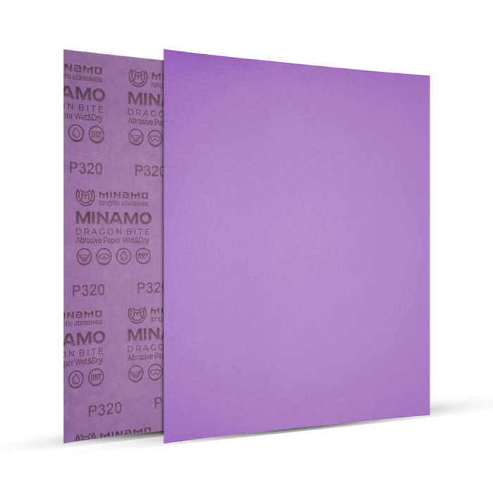 Бумага шлифовальная наждачная 280 x 230 Dragon Bite Р320 MINAMO 19-0320