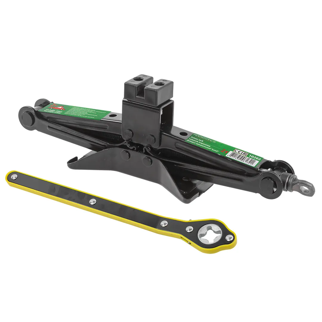 Домкрат механический "ромб" 2 т. RockForce RF-10202