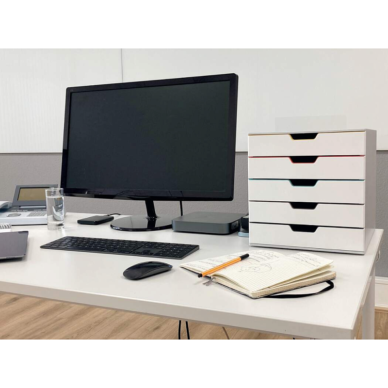 Блок из 5 лотков закрытый "Varicolor", 280x292x356 мм, 5 лотков