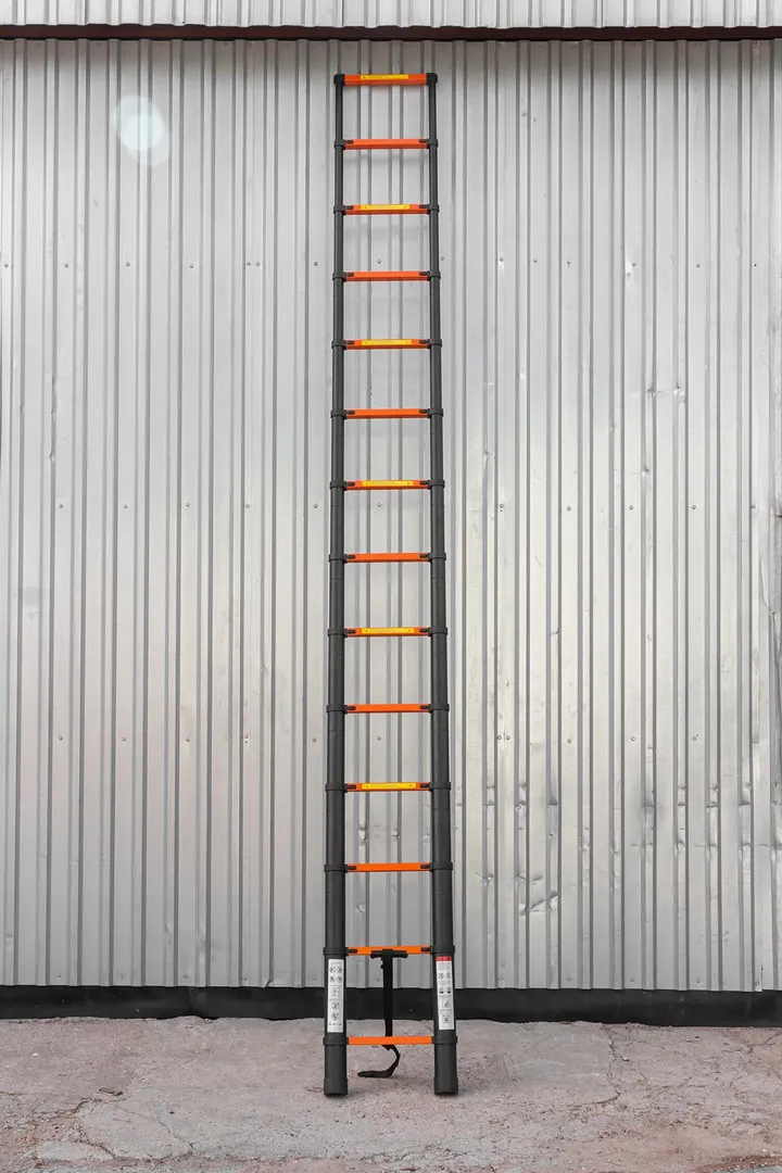 Лестница телескопическая алюм. бытовая 4.1м, 14 ступ. ISMA ISMA-UP410