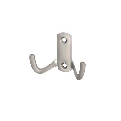 Крючок меб. двухрожковый мет. WP13 сатин AKS 69604