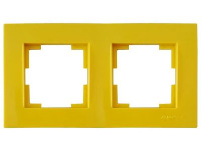 Рамка 2-ая горизонтальная желтая, RITA, Mutlusan 22208001208