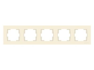 Рамка 5-ая горизонтальная кремовая, RITA, Mutlusan 22208001502