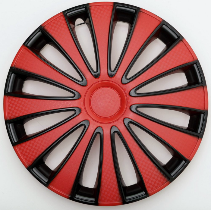 Колпак декоративный автомобильный GMK Red Black 15" (4 шт) Star S15029