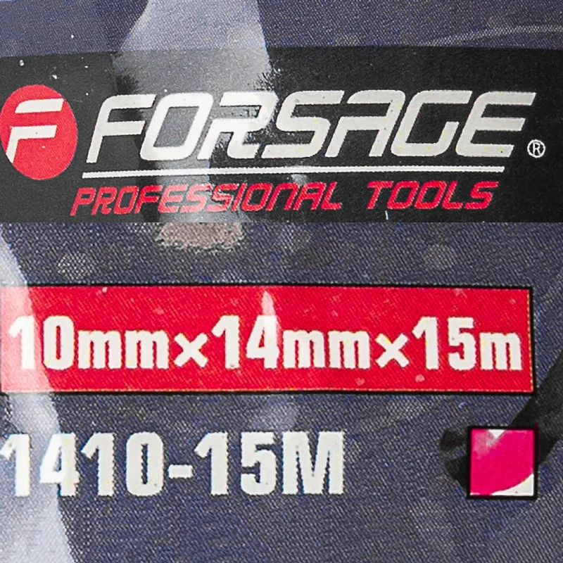 Шланг витой полиуретановый 14х10 мм, 15 м, с фитингами Forsage F-1410-15M