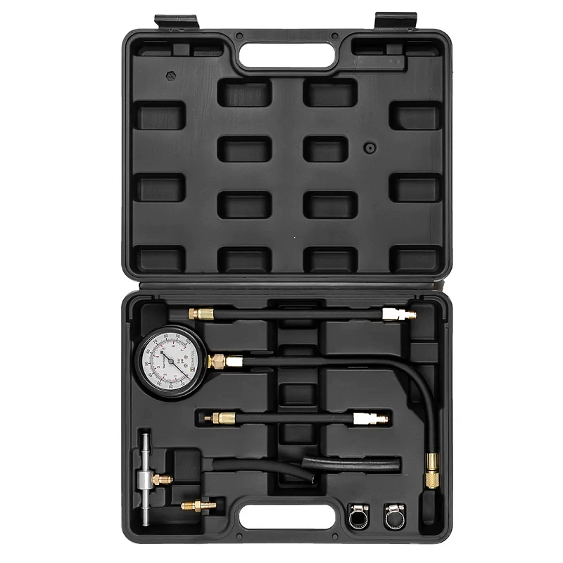 Манометр для измерения давления топлива в комплекте с переходниками SIGMATOOL Sigmatool-946G08