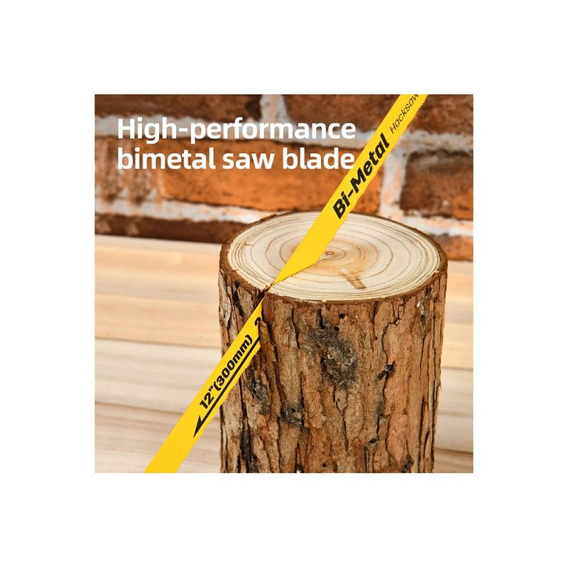 Ножовка по металлу Deli YS EDL353012, 300 мм, желтый, черный