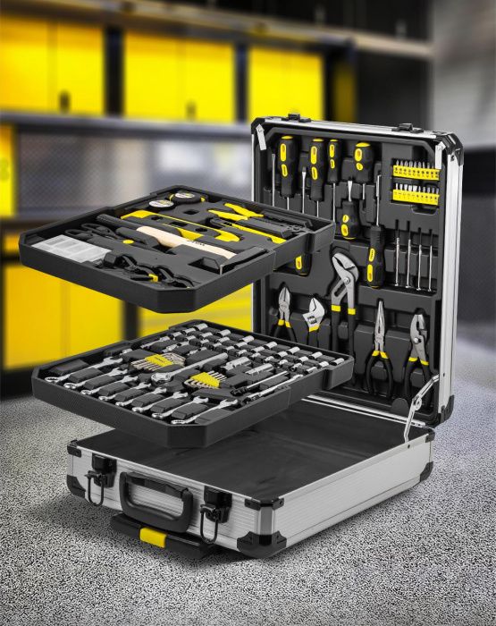 Набор инструментов 186 пр. 1/4''&1/2'' 6-гр. ''Дорожный кейс'' WMC TOOLS WMC-WMC186-3