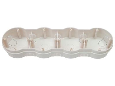 Коробка распаечная (монтажная) К-226 (Для бетона и кирпича. Четырехместная 292х79х41,5 мм) Bylectrica К-226