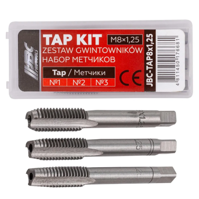 Метчик M8x1,25 3 шт JBC JBC-TAP8x1,25