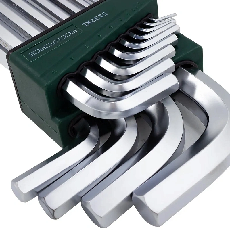 Набор ключей Г-обр. HEX экстра длинных 13 пр. 2-19 мм RockForce RF-5137XL