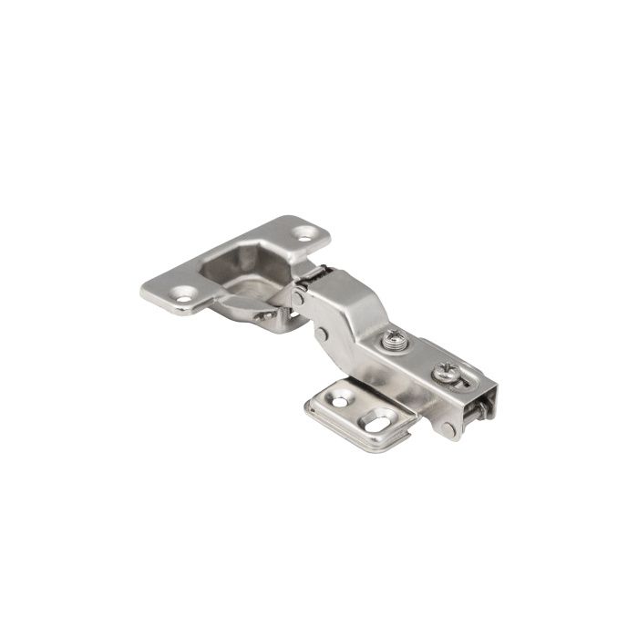 Петля полунакладная с доводчиком 48мм h2 несъемная планка, 4 отверстия, GRIDLI 113556