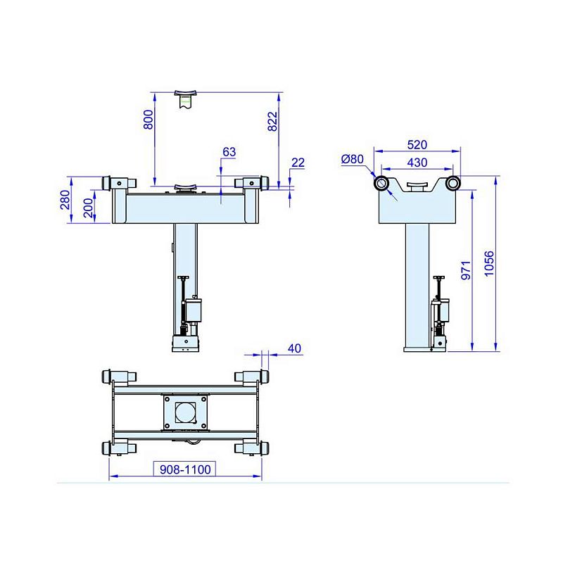 Подъемник канавный г/п 14 т HorexDP14A