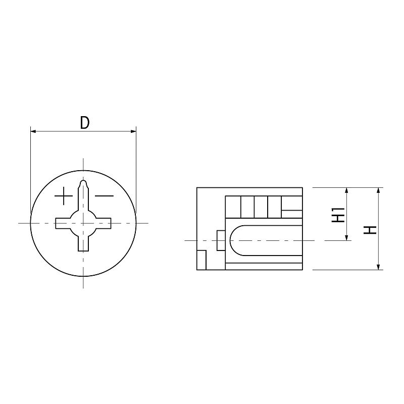 Эксцентрик 15x9,6 для плиты 12 мм, уп/10 шт, AKS 123476