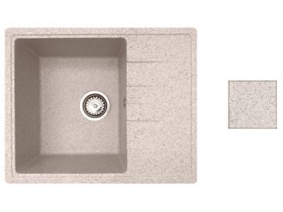 Мойка кухонная из искусственного камня PLATINUM гранит 570х465 mm, AV Engineering