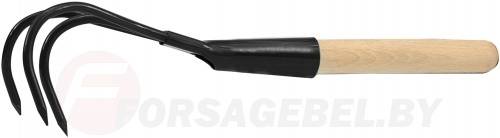 Рыхлитель садовый мини с деревянной ручкой 330мм Flo 35767