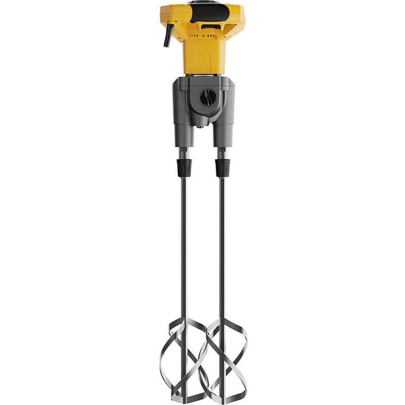 Миксер строительный Deli YS EDC177, 1800 Вт, 2 венчика, желтый