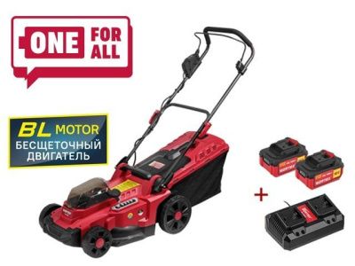 Газонокосилка аккумуляторная CLM 3836 ALL1 XLT SET бесщет. двиг., 18В+18В, 2акб, 4Ач WORTEX 0333236