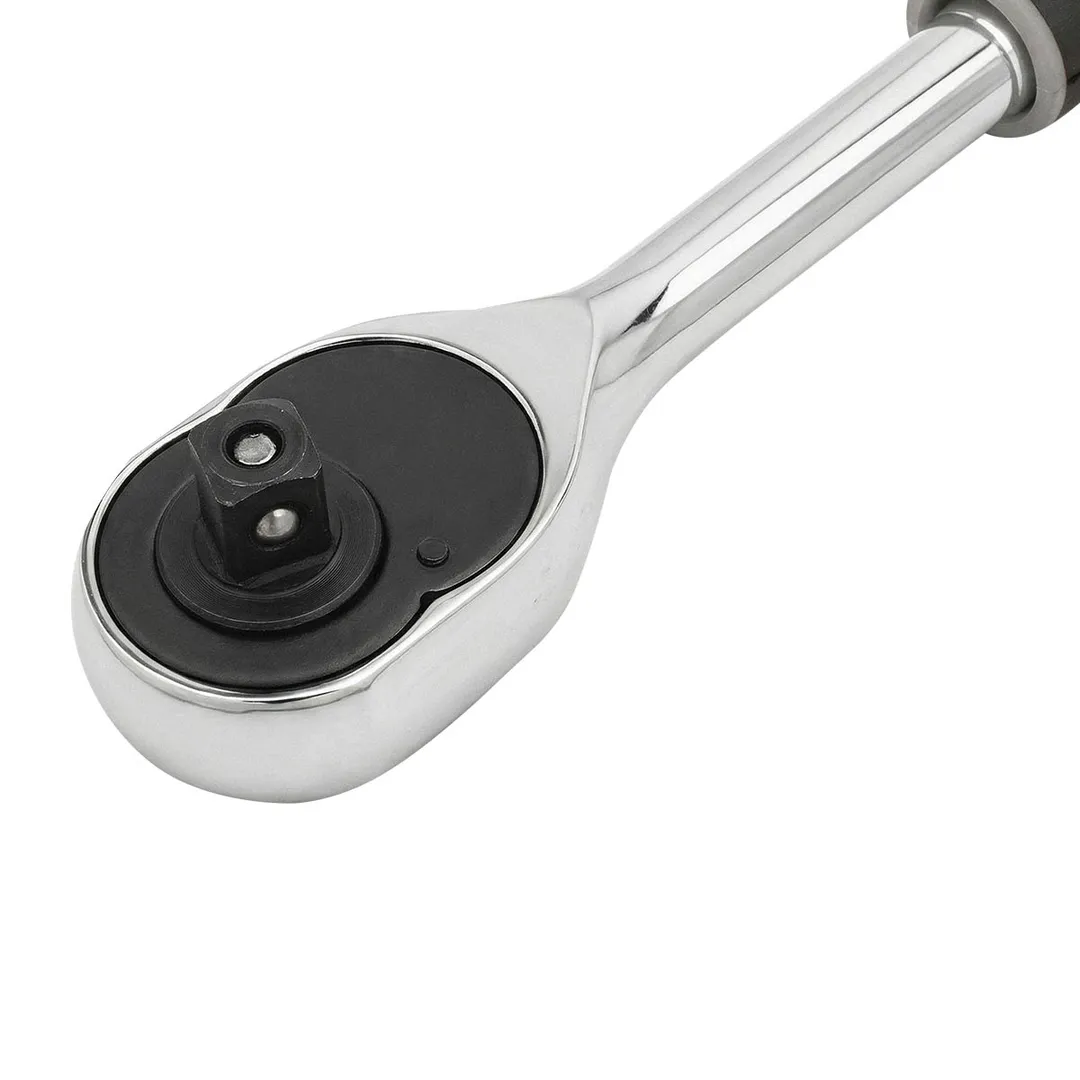 Трещотка реверсивная с резиновой ручкой 3/8'' 24 зуба WMC TOOLS WMC-80233