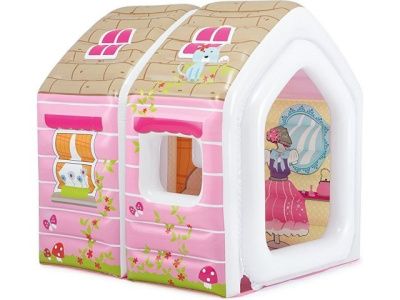Надувной игровой центр Домик принцессы, 124х109х122 см, для детей 2-6 лет INTEX 48635NP