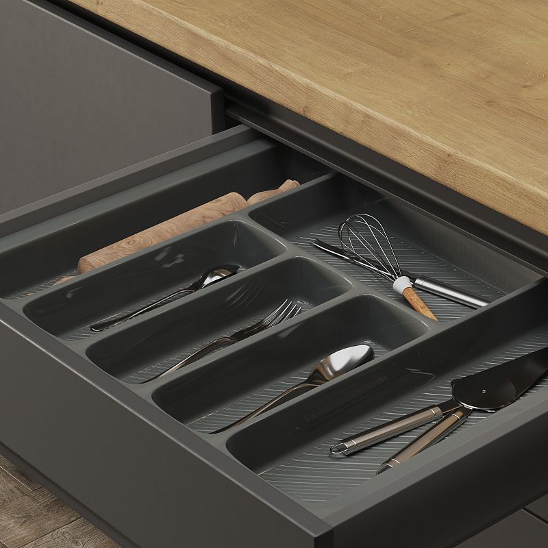 Лоток для столовых приборов 600 LINER 540*430, графит AKS 117235