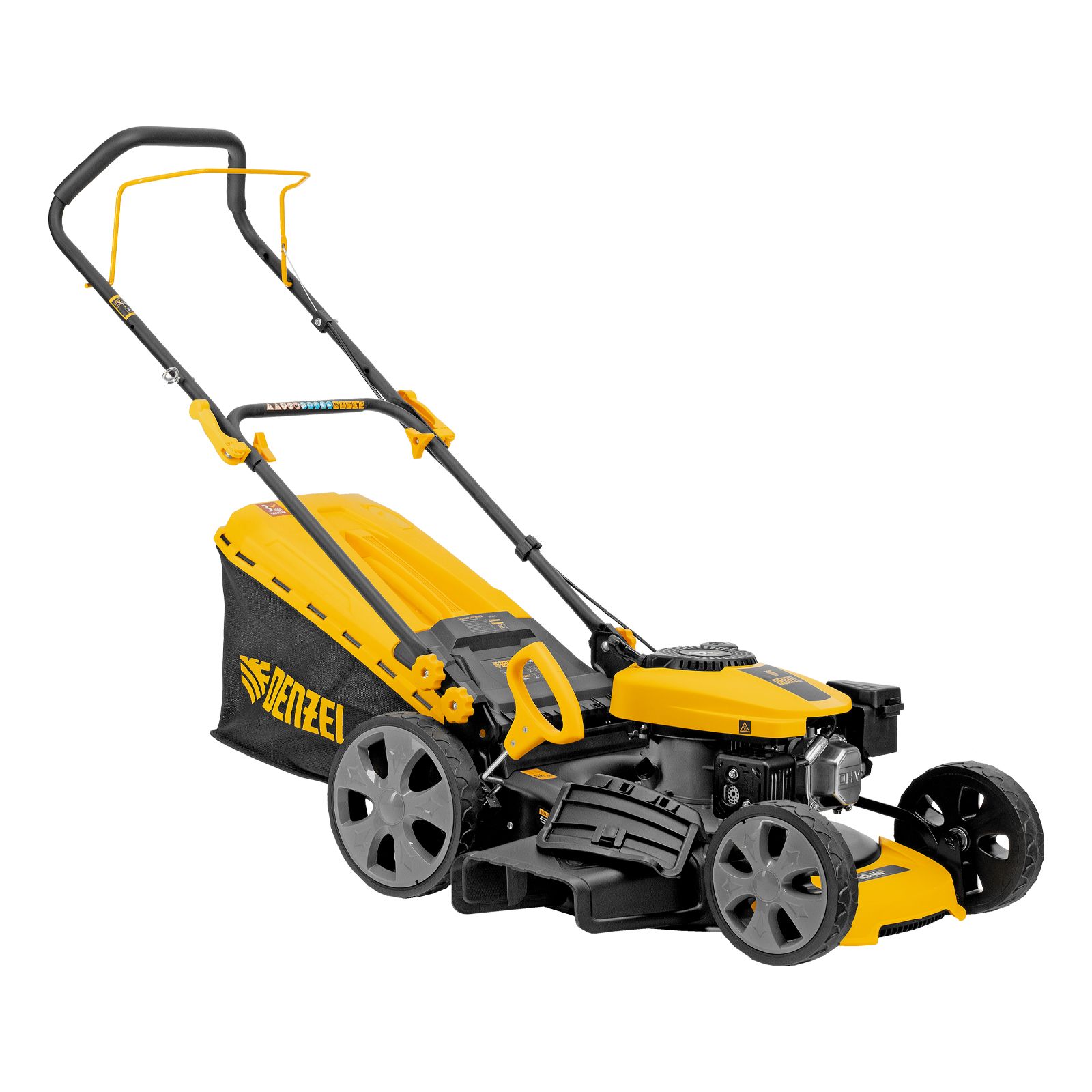 Газонокосилка бензиновая GLD-460-K, 150 см3, 46 см, 50 л Denzel 58814