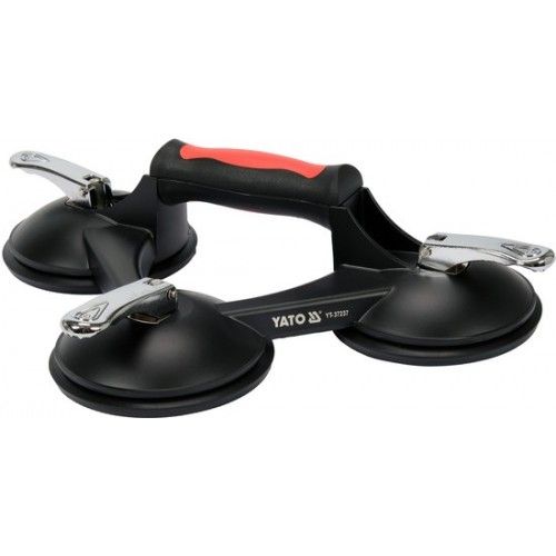 Стеклодержатель алюминиевый на 3 присоски 125 мм, 190 кг Yato YT-37237