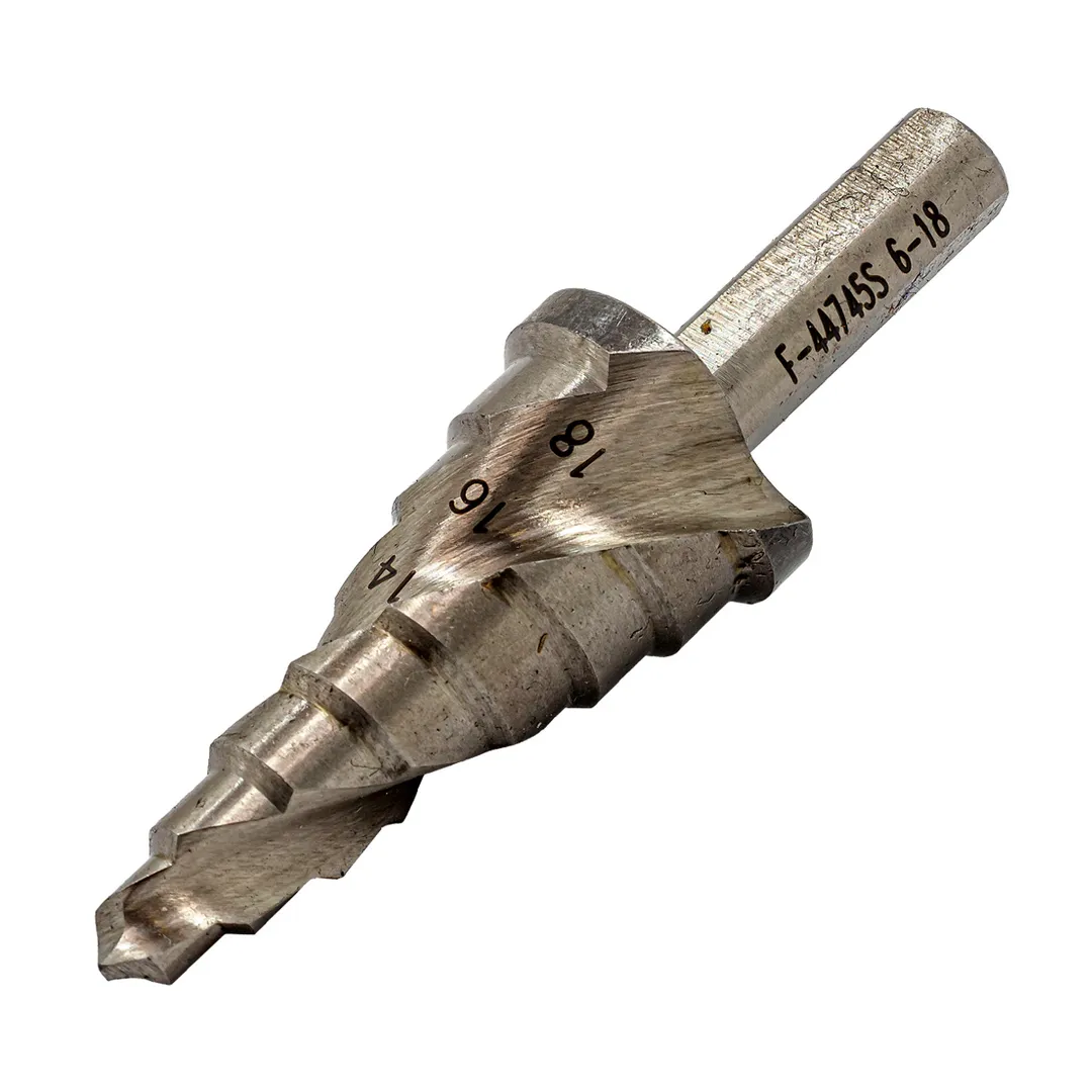 Сверло ступенчатое спиральное HSS M2, 6-18 мм Forsage F-44745S