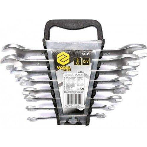 Набор ключей рожковых 6-22 мм 8 пр. CrV Vorel 51741