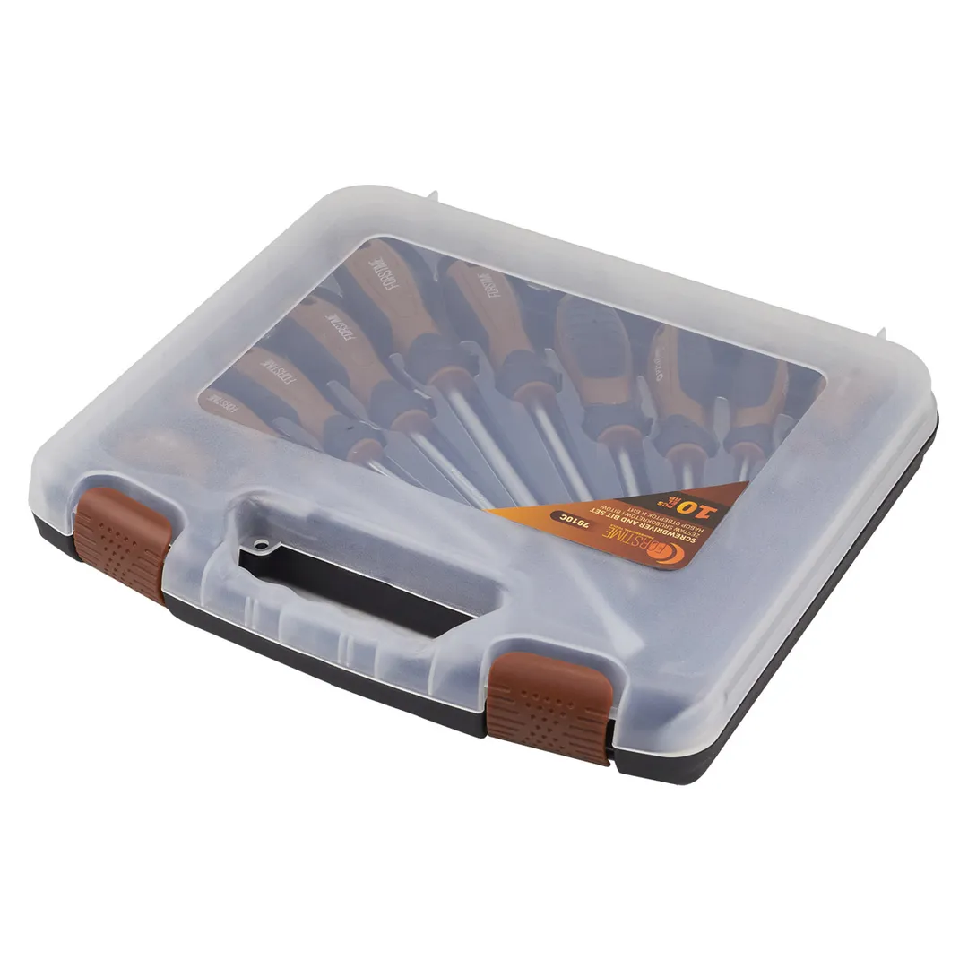 Набор отверток PH, PZ, SL 10 пр FORSTIME FT-7010C