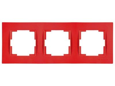 Рамка 3-ая горизонтальная красная, RITA, Mutlusan 22208001304