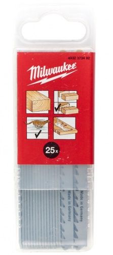 Пилка для лобзика T 244 D (25 шт) Milwaukee (4932373492)