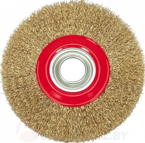 Щётка-крацовка торцевая мягкая 125 мм +перех. Vorel 06978