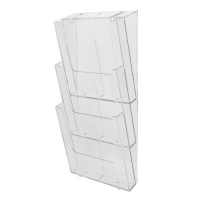 Модуль настенный "Exacompta", 3 отделения, вертикальный, прозрачный